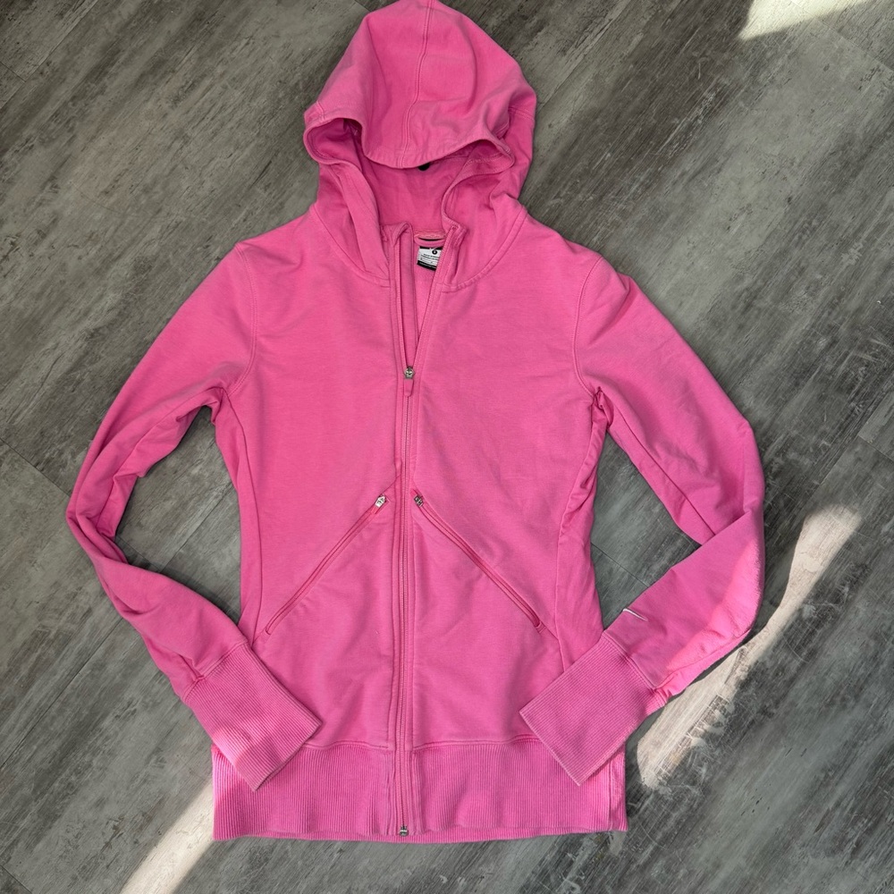 Nike‎ Pink Dri Fit Size Small Full Zip Hoodie